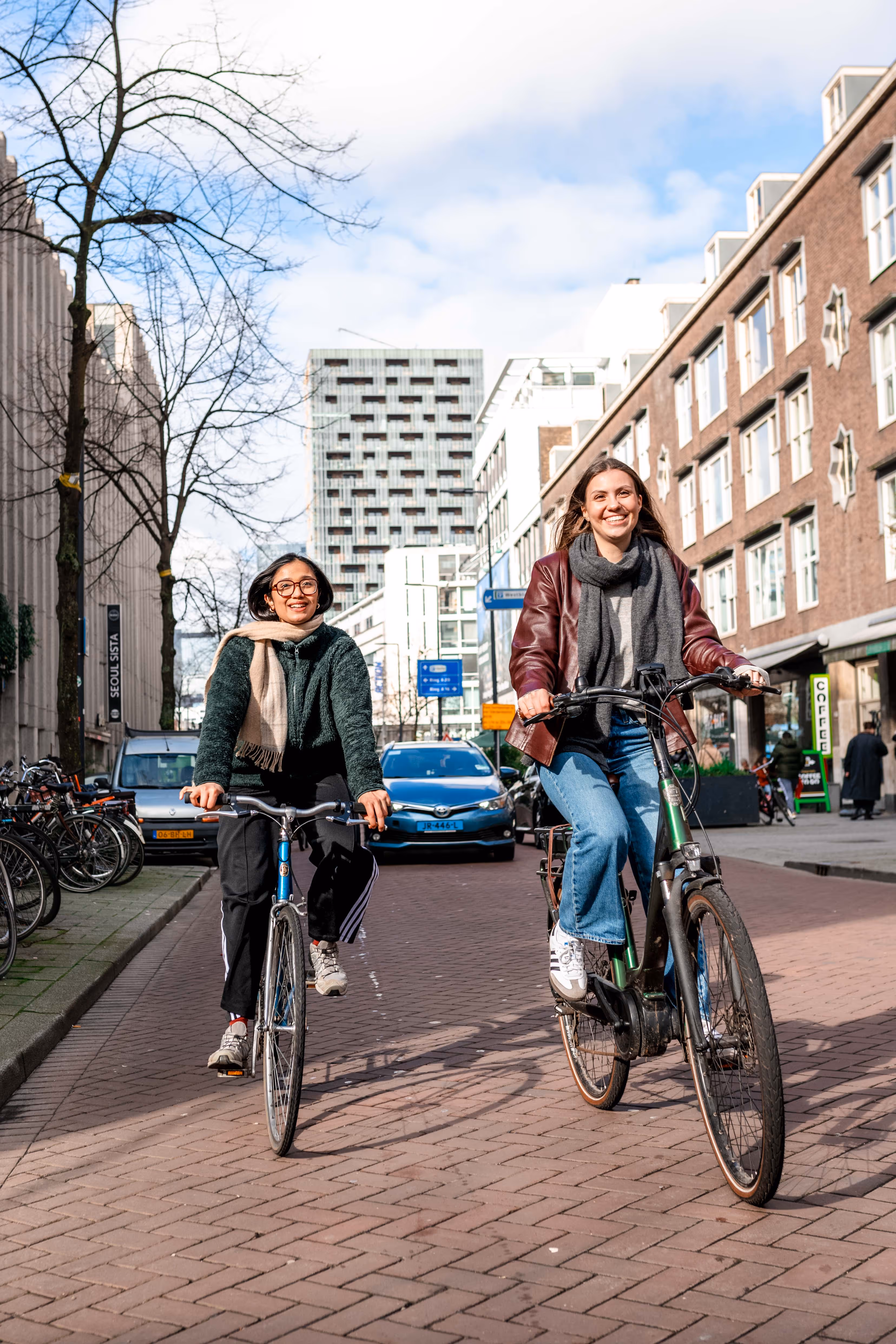 Tevreden klant op de fiets